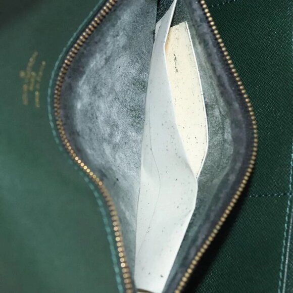 LOUIS VUITTON Taiga Pochette Kourad Clutch Bag Epicea - Picture 10 of 16